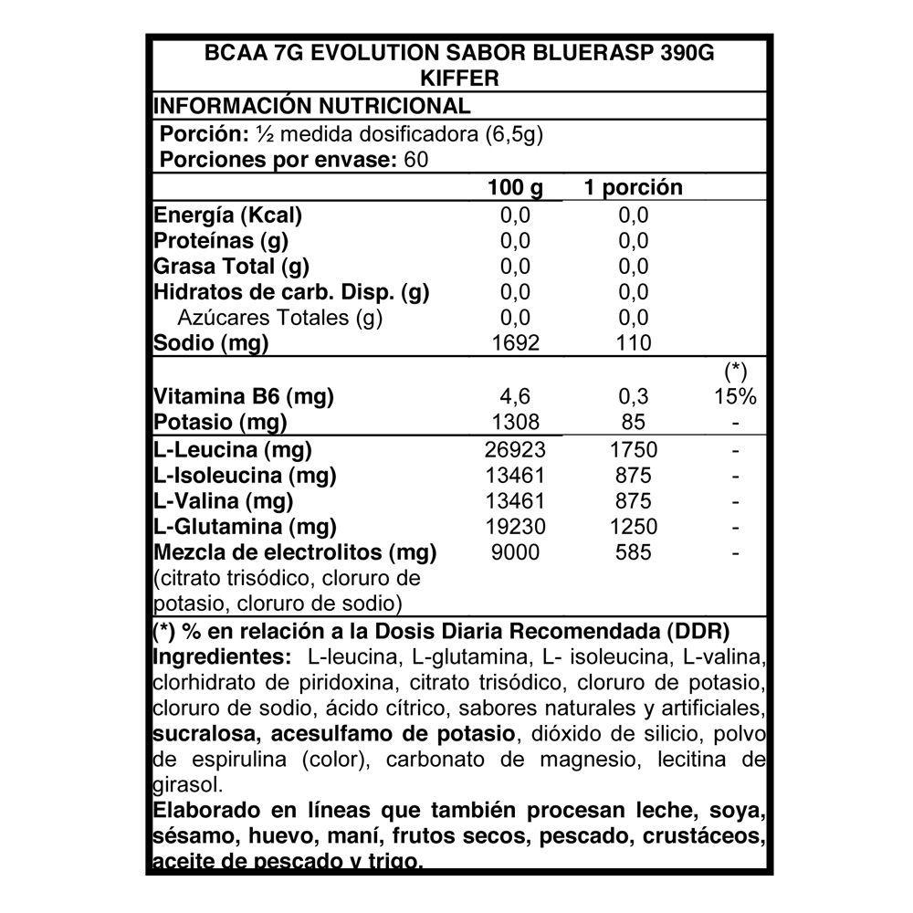 Bcaa 7 G Evolution 30 svs - Kiffer Blue Raspberries-1