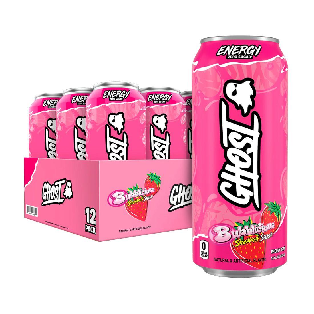 Caja Energy Zero Sugar 12uni Strawberry Splash - Ghost-0