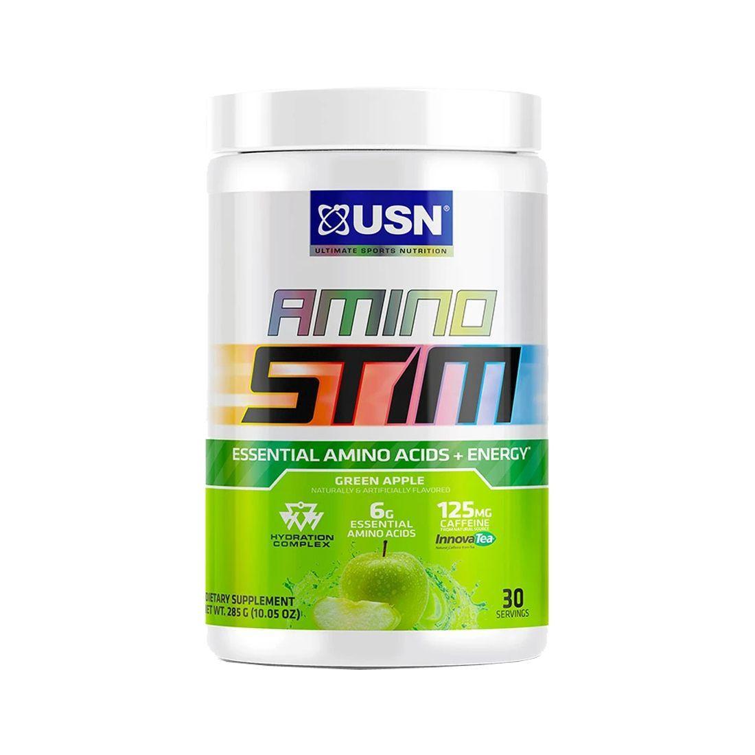 AMINO STIM ESSENTIAL 30 svs - USN Green Apple-0
