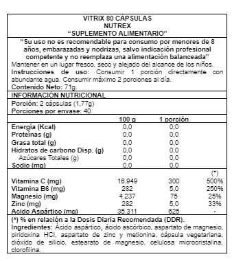 Vitrix 80 caps - Nutrex-1