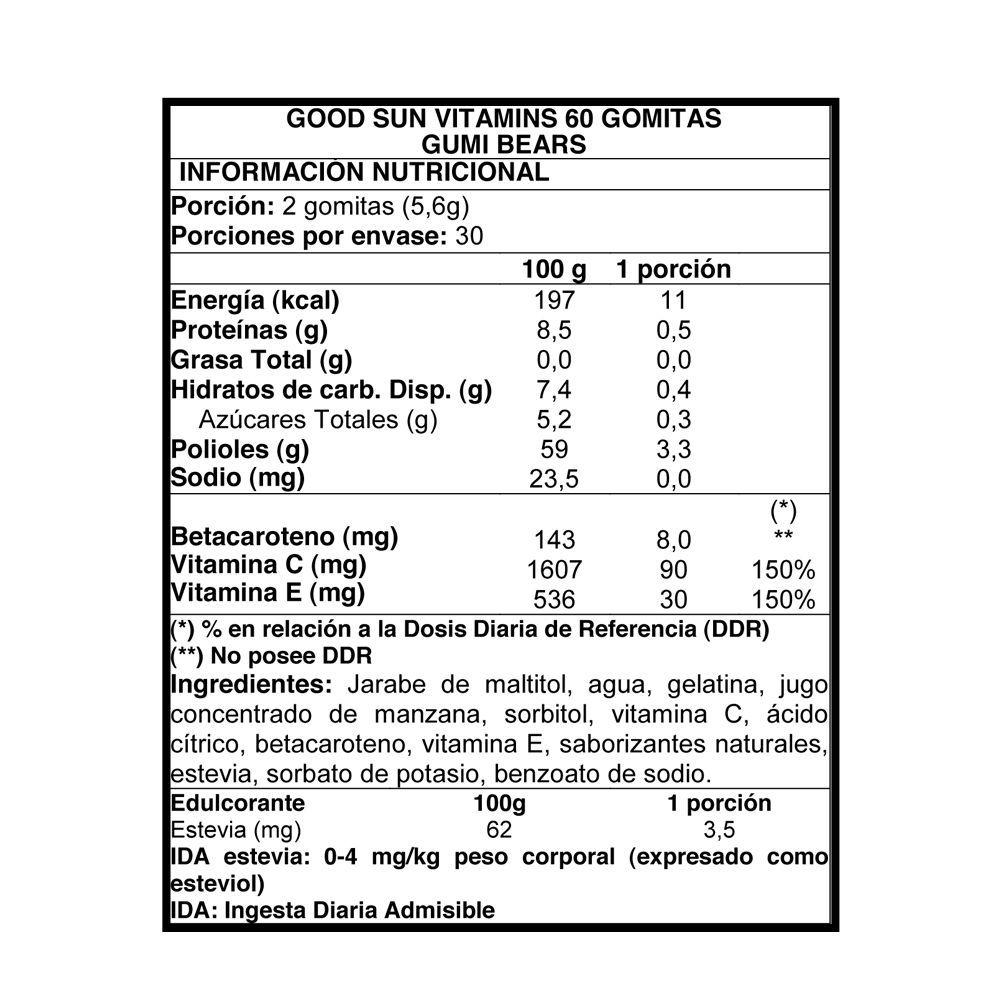 Good Sun Vitamins 60 Bears - Gumi Bears-1