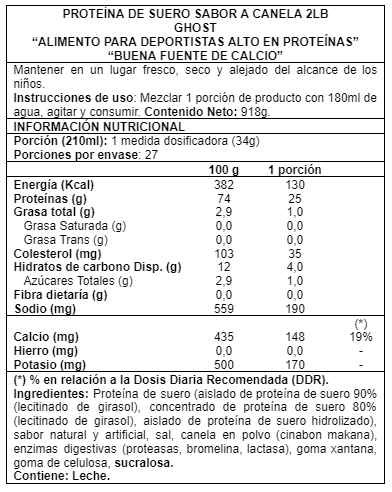 Whey Protein 2lbs Cinnabon - Ghost-3