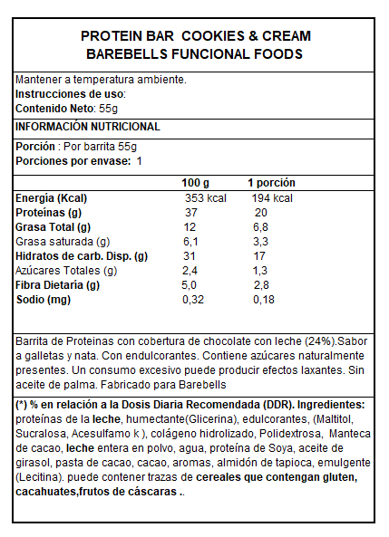 Caja Protein Bar Cookies - Barebells -1