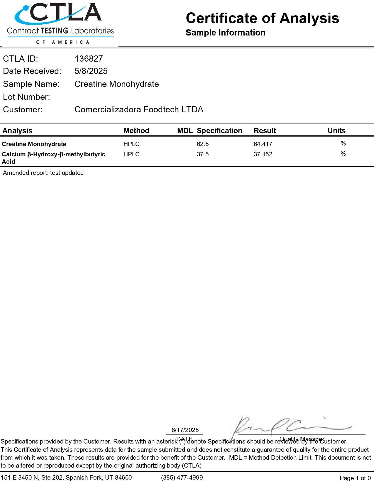 Creatine + Hmb 3000mg  300ml - Foodtech-2