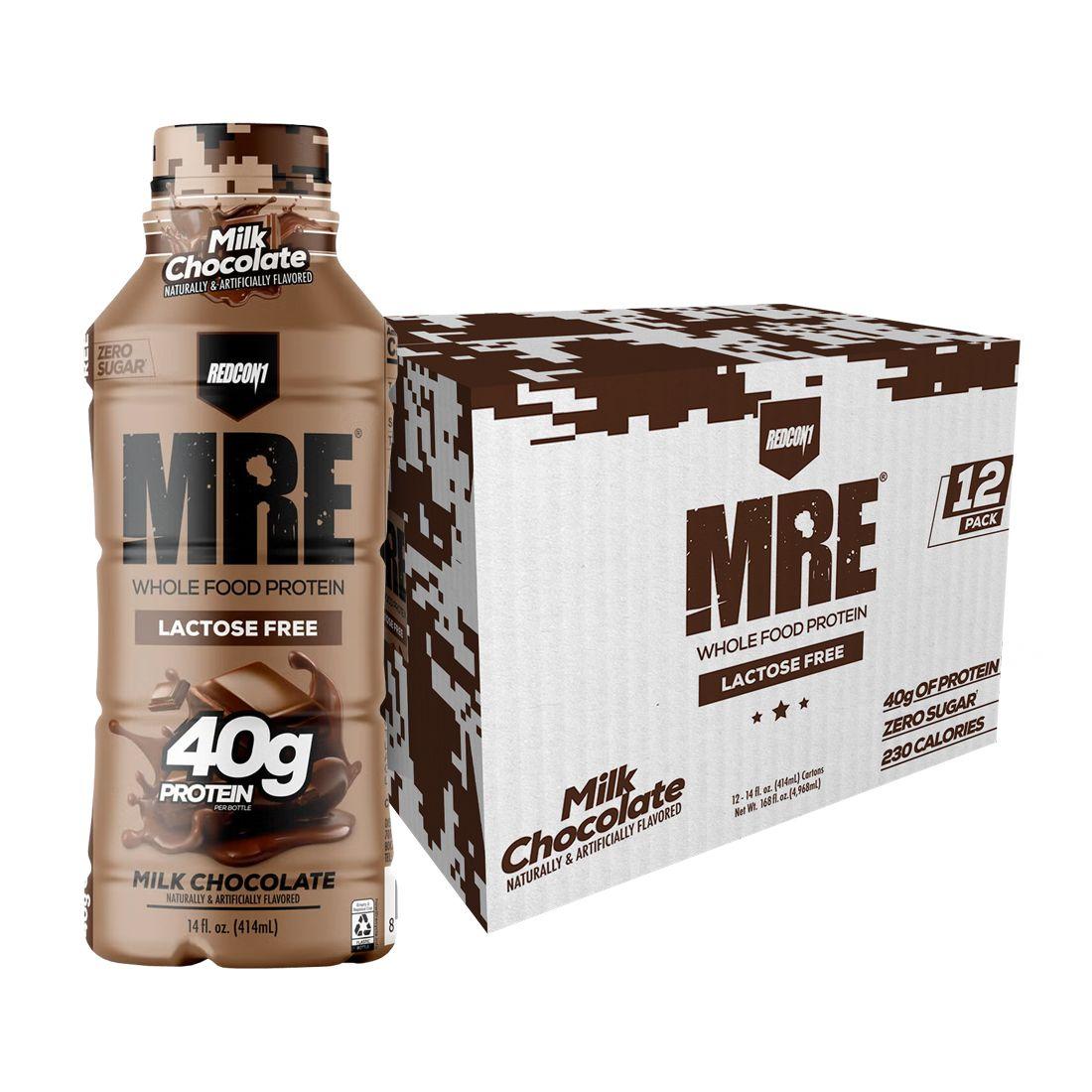 Caja MRE Protein Shake Bottle 12Uni Chocolate - Redcon1-0