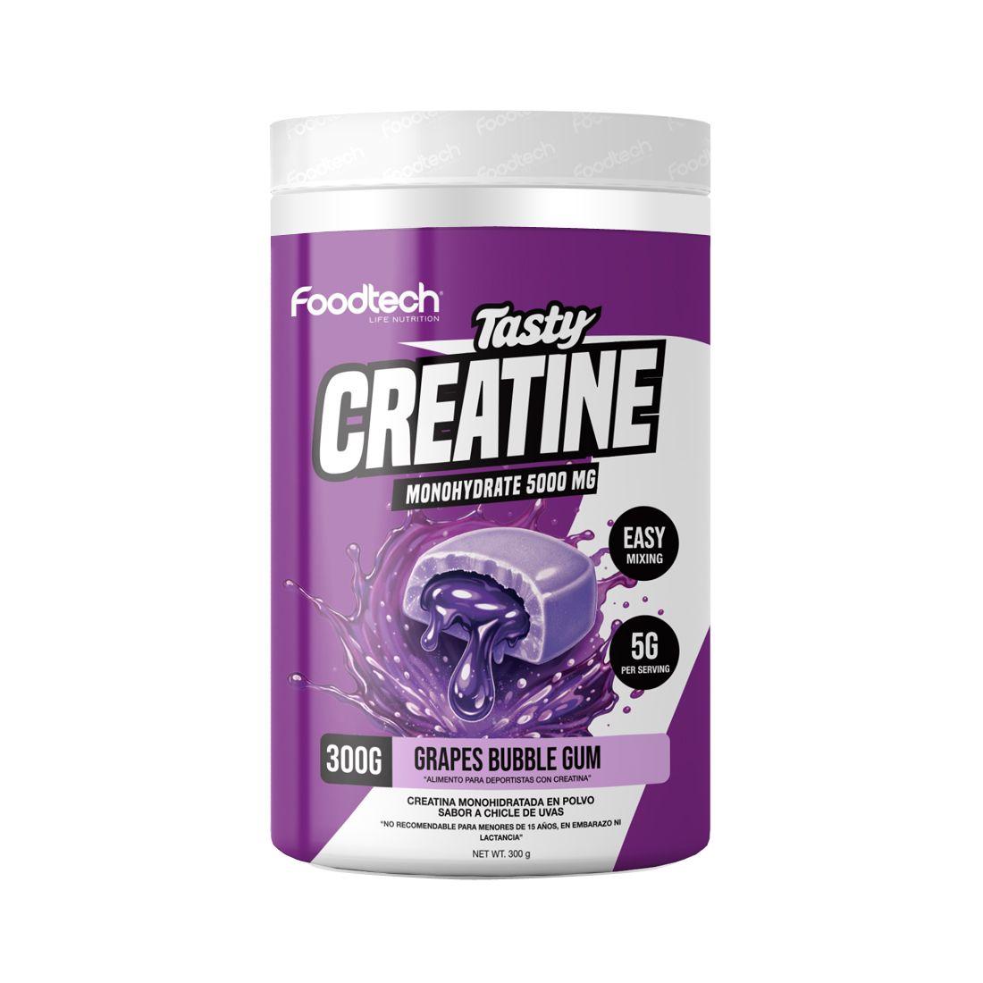 Tasty Creatine Monohydrate 300gr Grapes Bubble - Foodtech-0