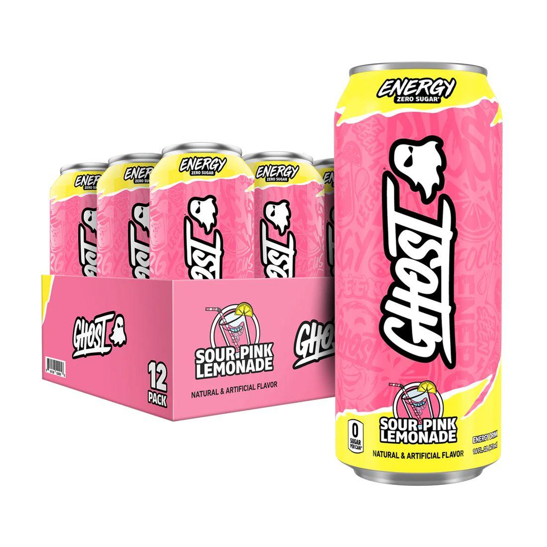Caja Energy Zero Sugar 12uni Pink Lemonade - Ghost-0