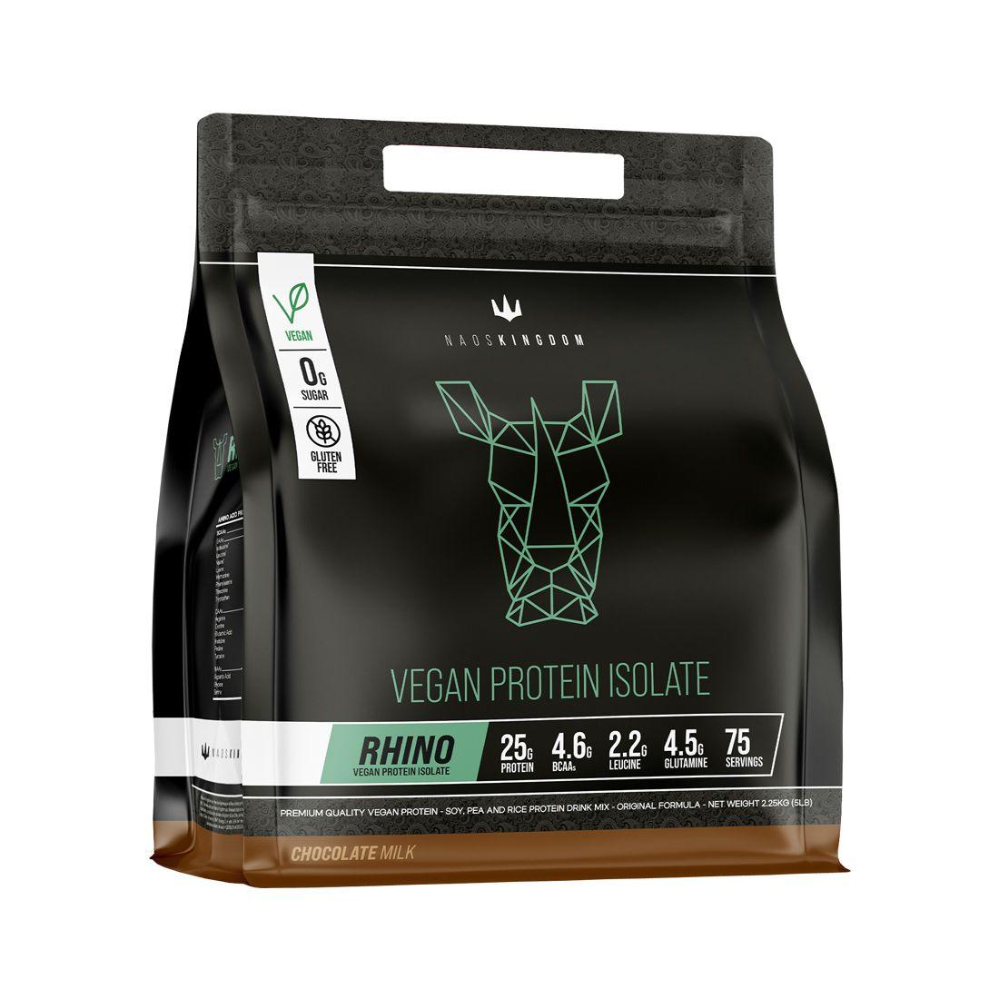 Rhino vegan Protein isolate 5lbs Chocolate - Naos Kingdom-0
