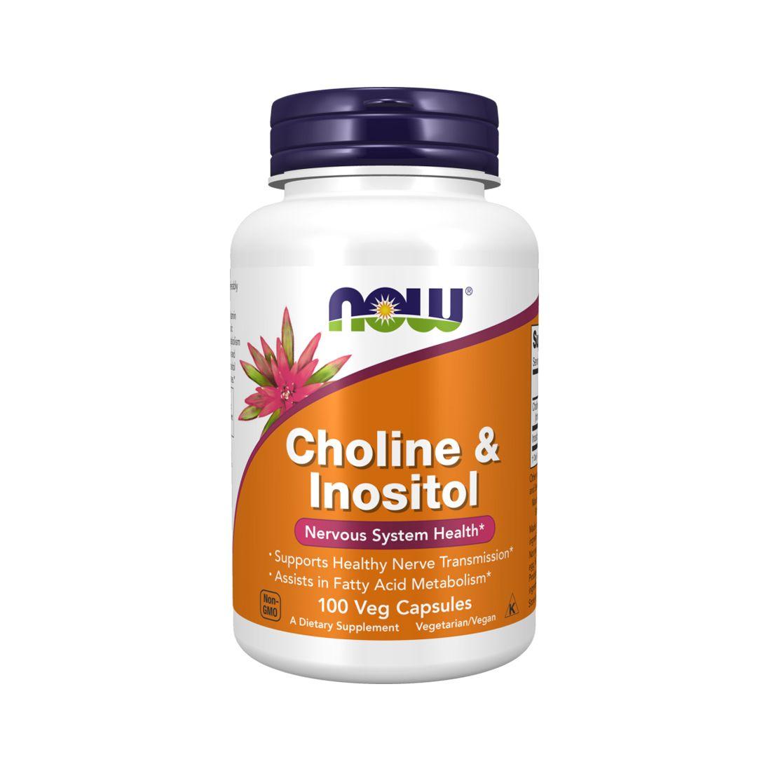 Choline & Inositol 100 caps - Now foods-0