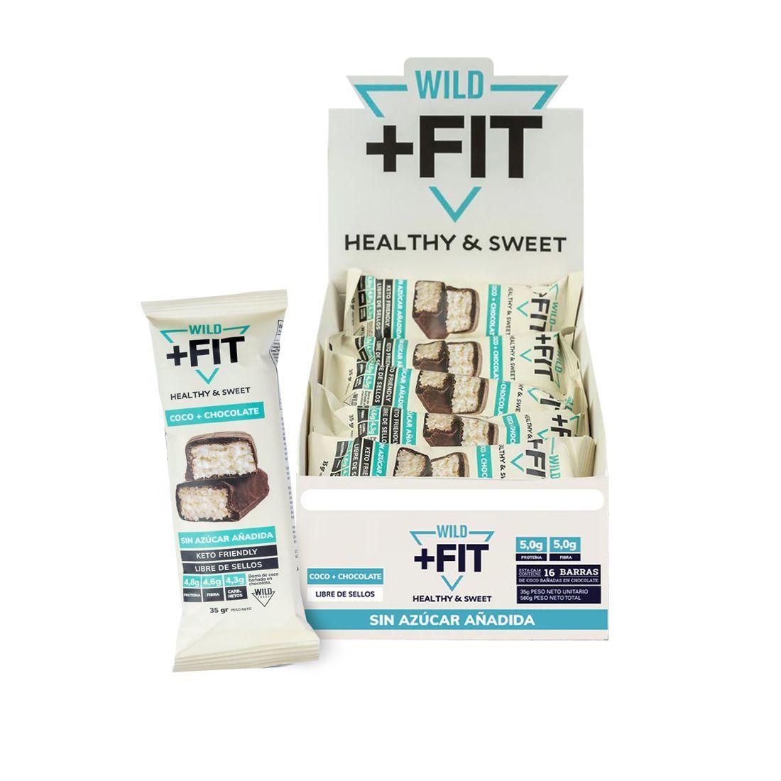 Caja Wild Fit 16 unidades - Wildfoods Coco + Chocolate -0