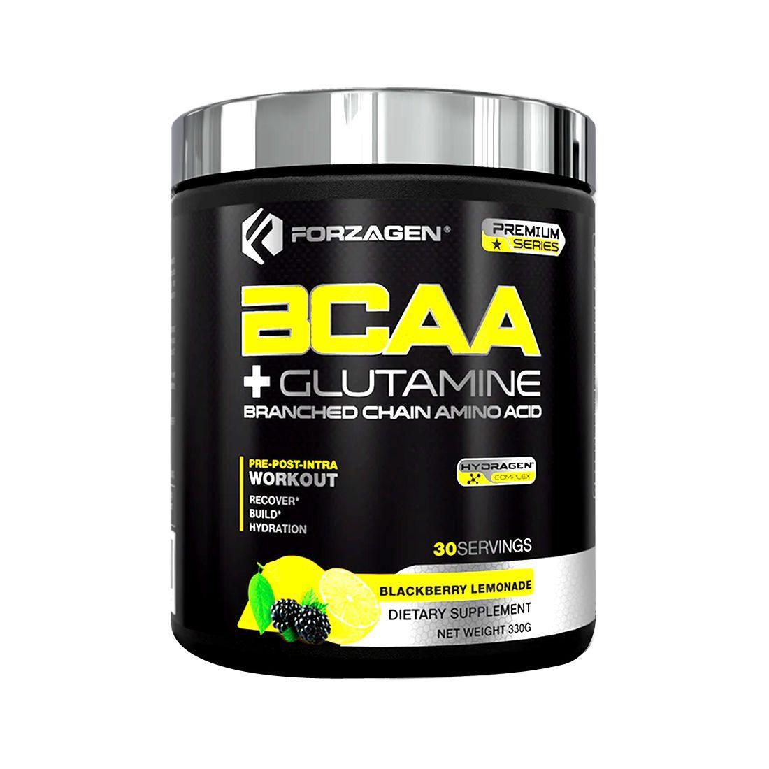 BCAA + Glutamine 30 svs - Forzagen  Blackberry- Lemonade-0