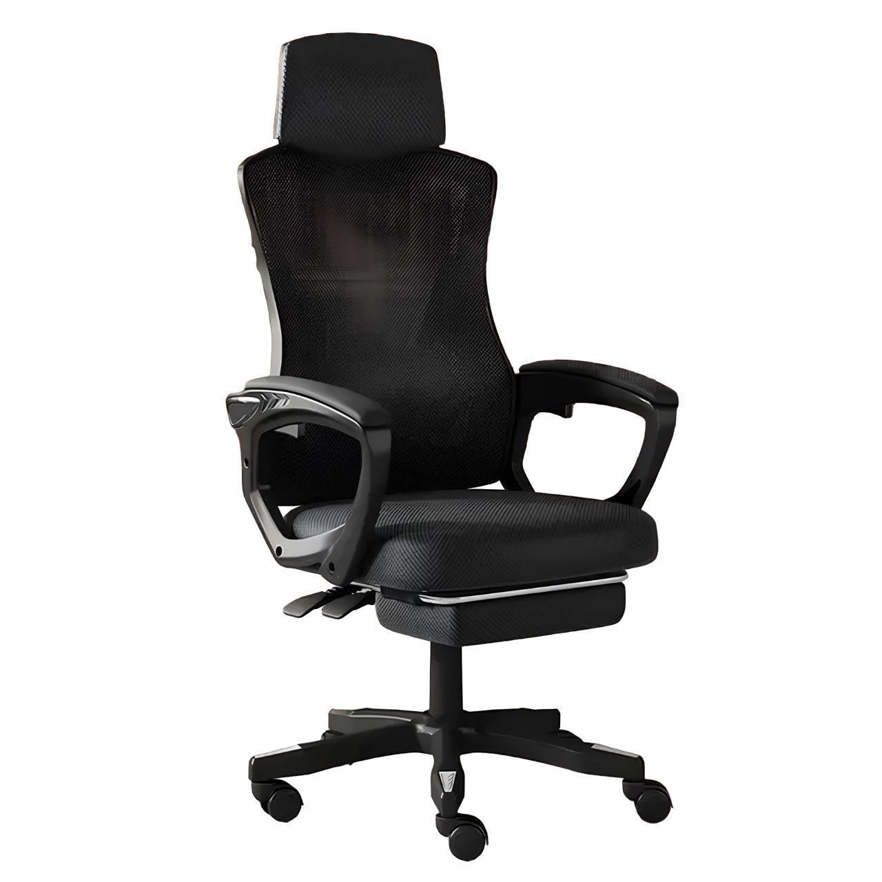 Silla De Escritorio Ajustable Ergonómica - Negro-0