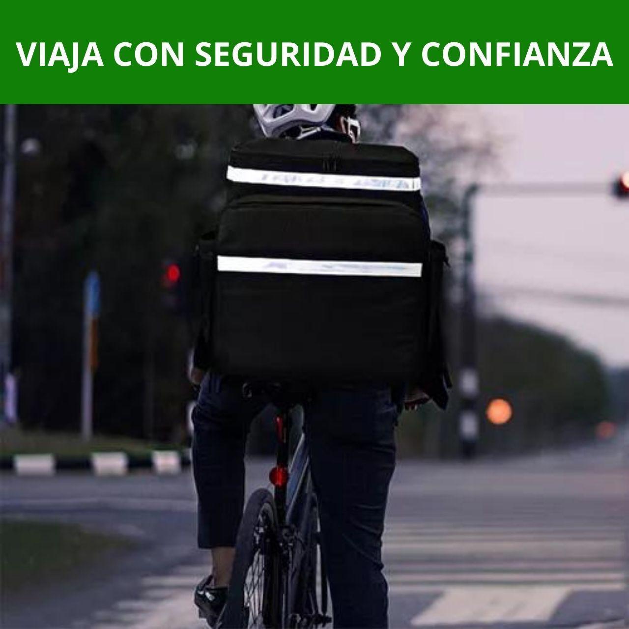 Bolso Mochila Térmica Delivery 41x36x(25+13) Cm - Negro-1