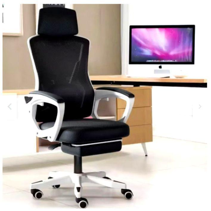 Silla De Escritorio Ajustable Ergonómica - Blanco-2