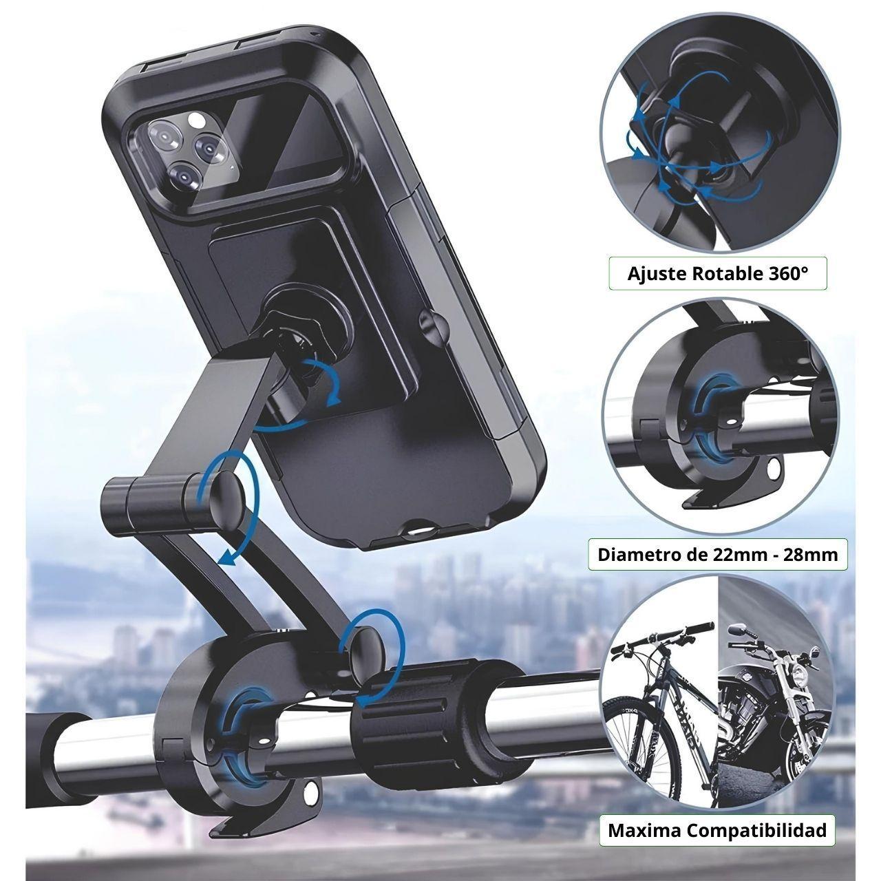 Soporte Smartphone 360° Magnético Para Bicicleta Y Moto-4