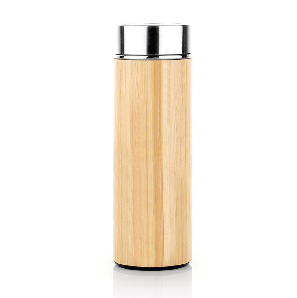 Termos 500ml Acero Inox y Bamboo-2