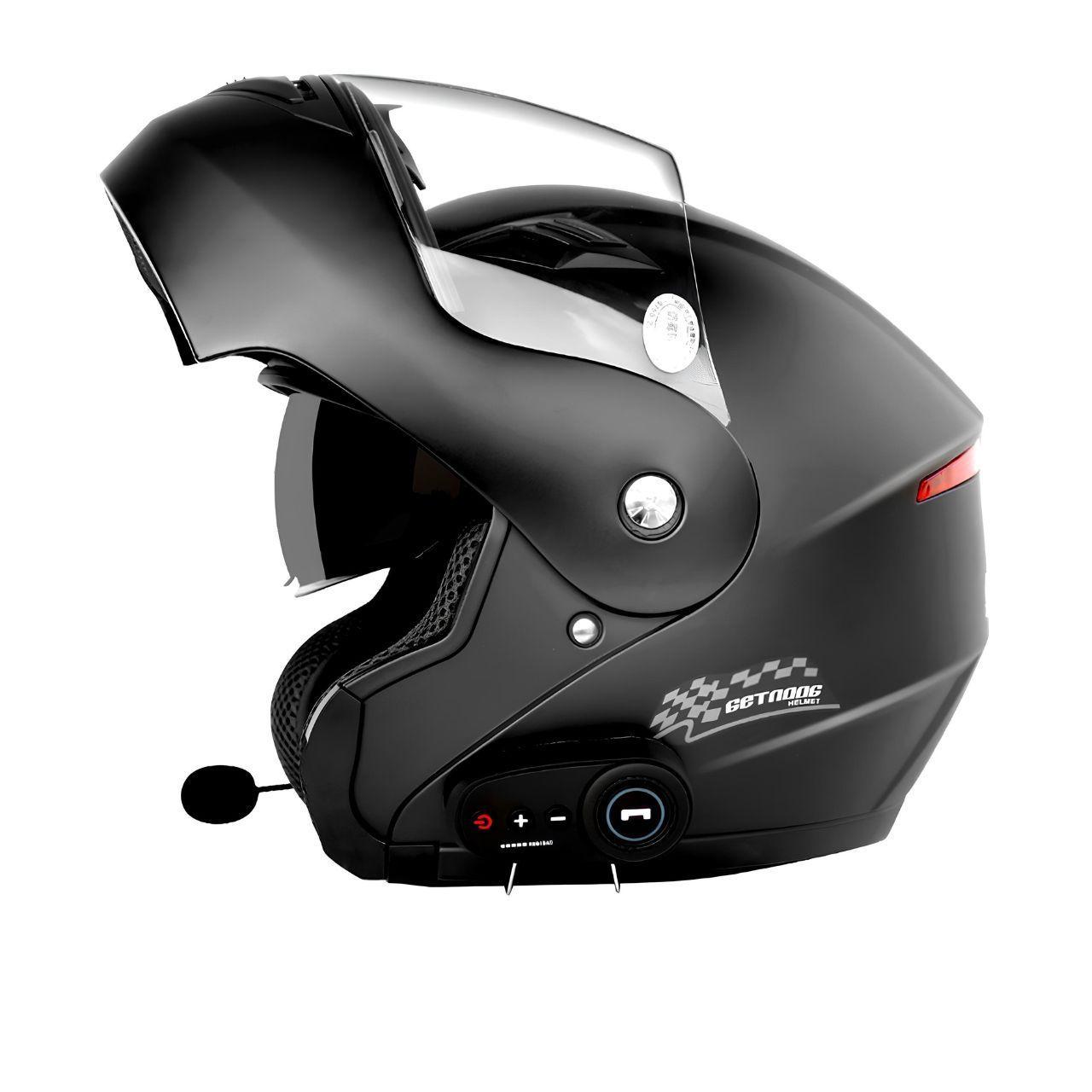 Casco Moto Getnoog Kuqibao Con Bluetooth K10 - Negro-1