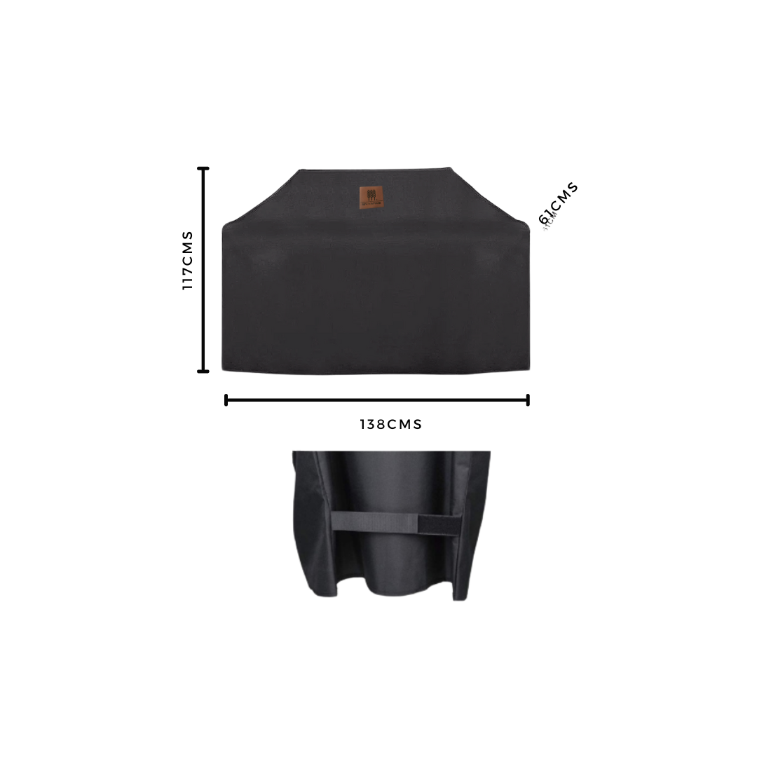 Funda cobertor para parrilla / parrillera 3-4 quemadores. Talla M -  water & sun proof-2