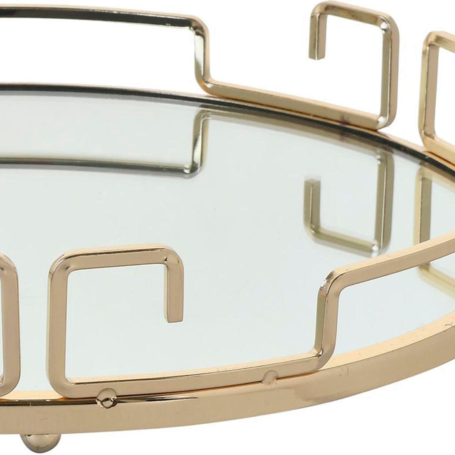 Centro de Mesa Decorativo Augsburgo Circular Gold-1