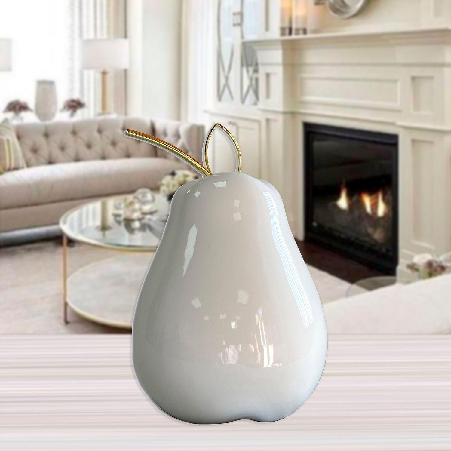 Figura Decorativa Pera Oslo Crema-3