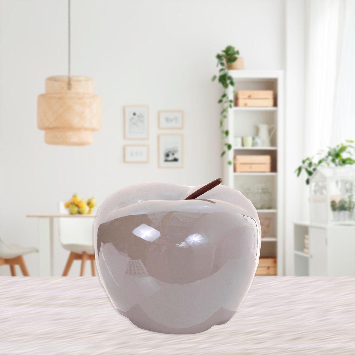 Figura Decorativa Manzana Palau Ocre-3