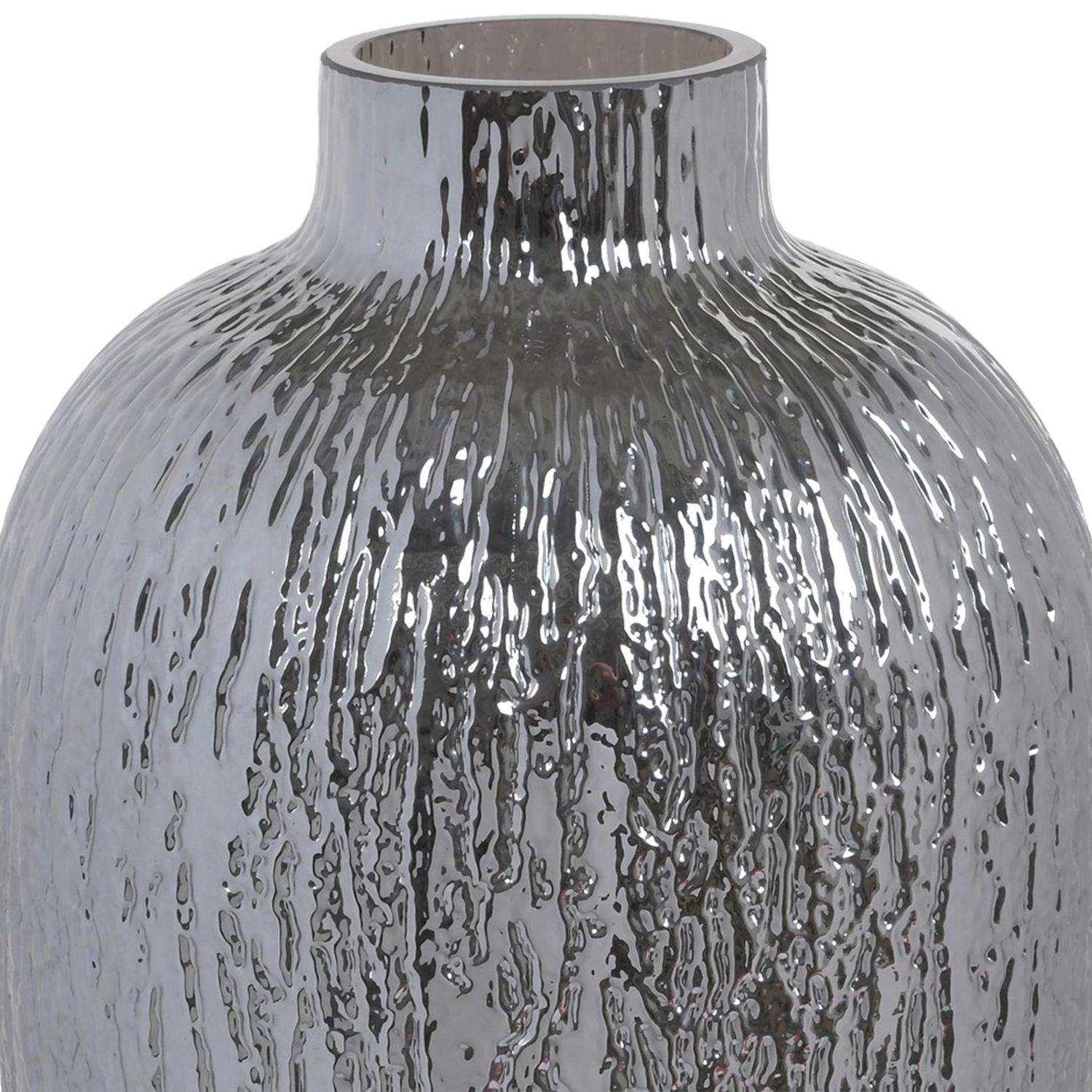 Jarrón Decorativo Sion Ancho Silver-1