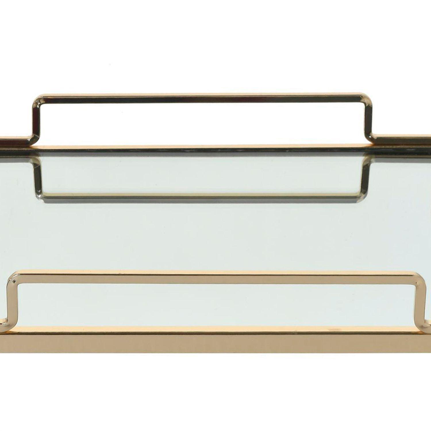 Centro de Mesa Decorativo Augsburgo Rectangular Gold-2