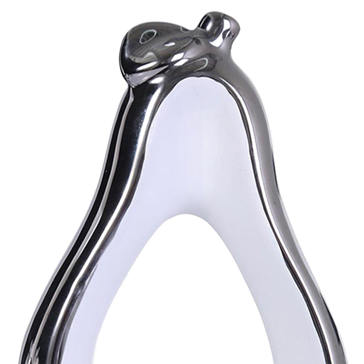 Figura Decorativa Pera Berna Abstracta Silver-2