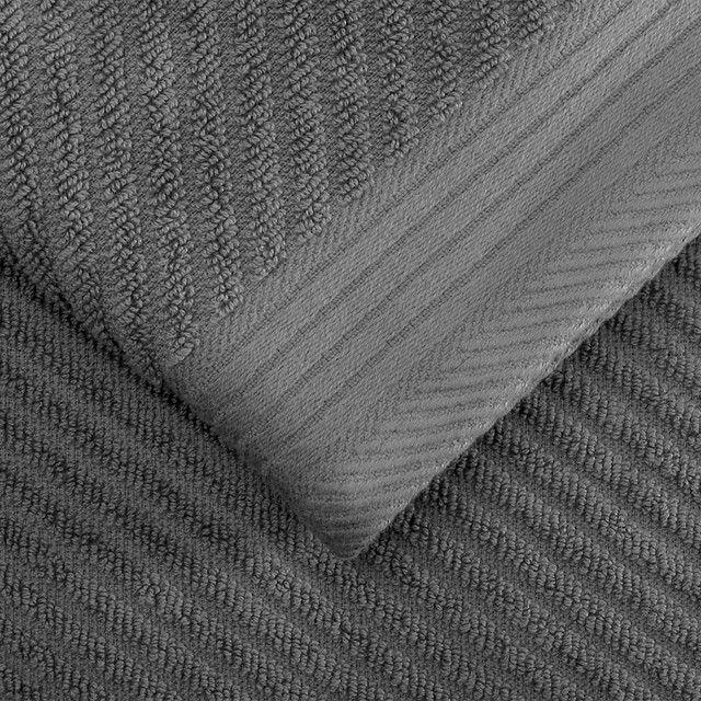 Juego de Toallas de Baño Jacquard Grafito-1