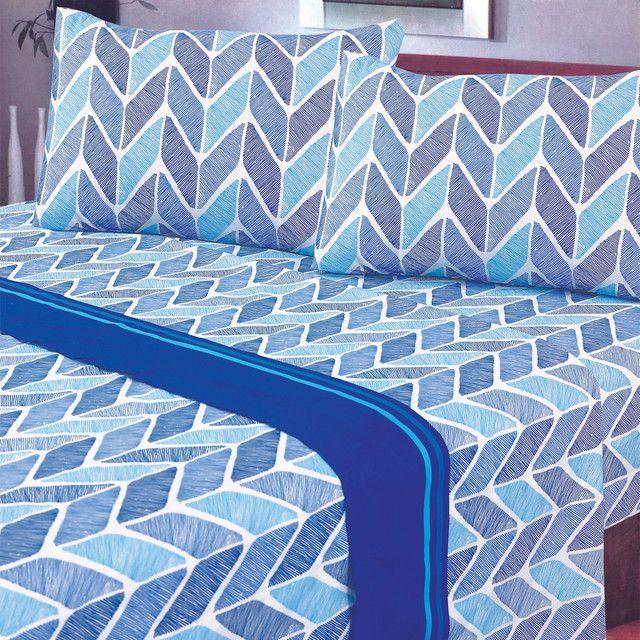 Juegos de Sabanas T144 King Indianapolis Blue-3