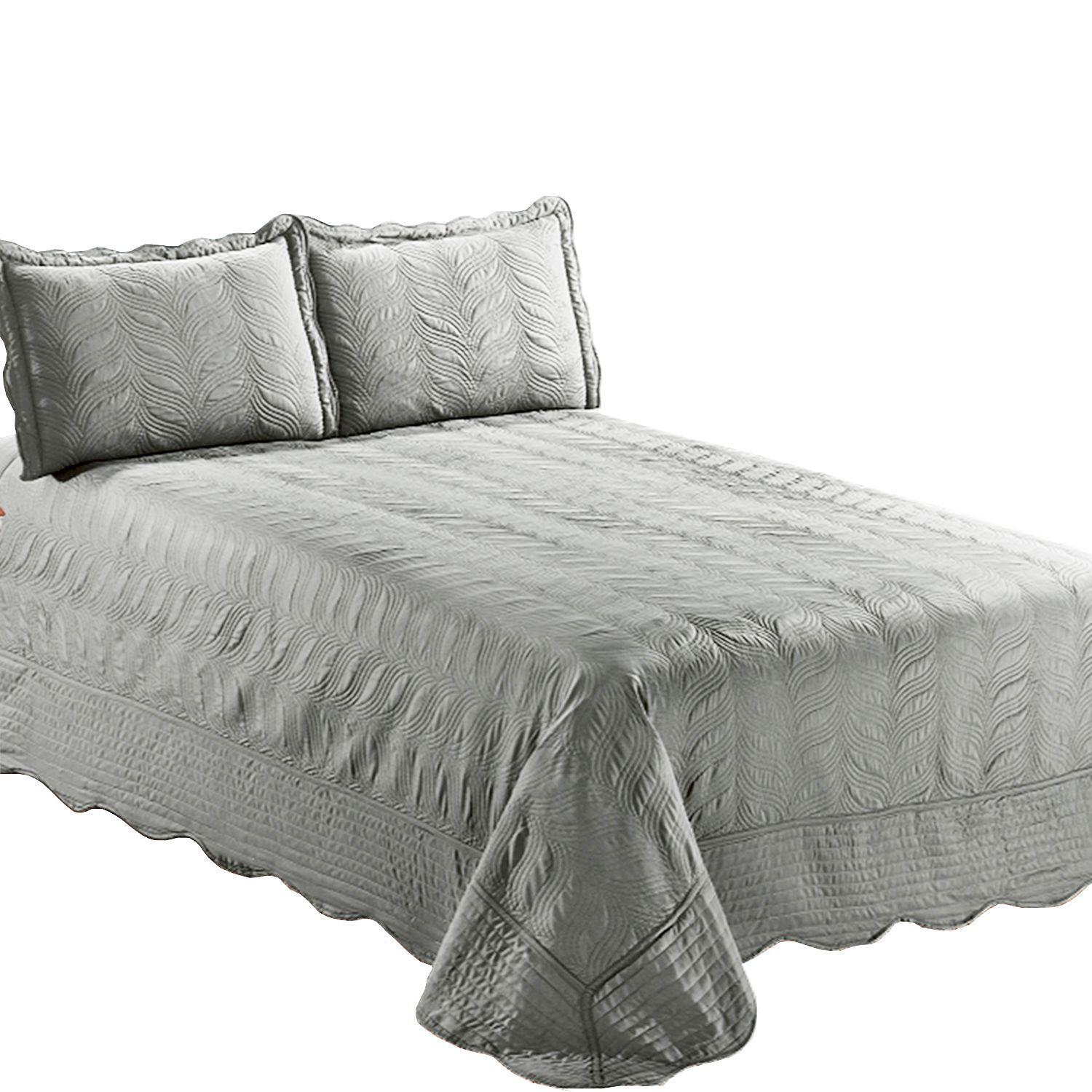Quilt Bordado King Versailles Gris-0