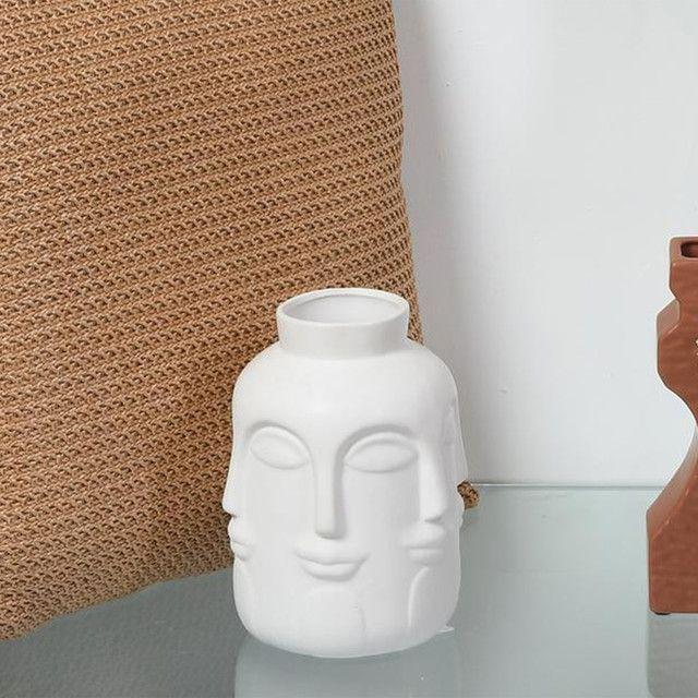 Jarrón Decorativo Fez White Mediano-2