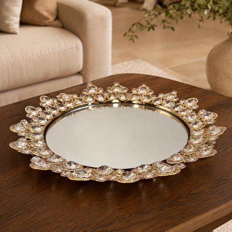Centro de Mesa Decorativo Verdún Circular Gold-0