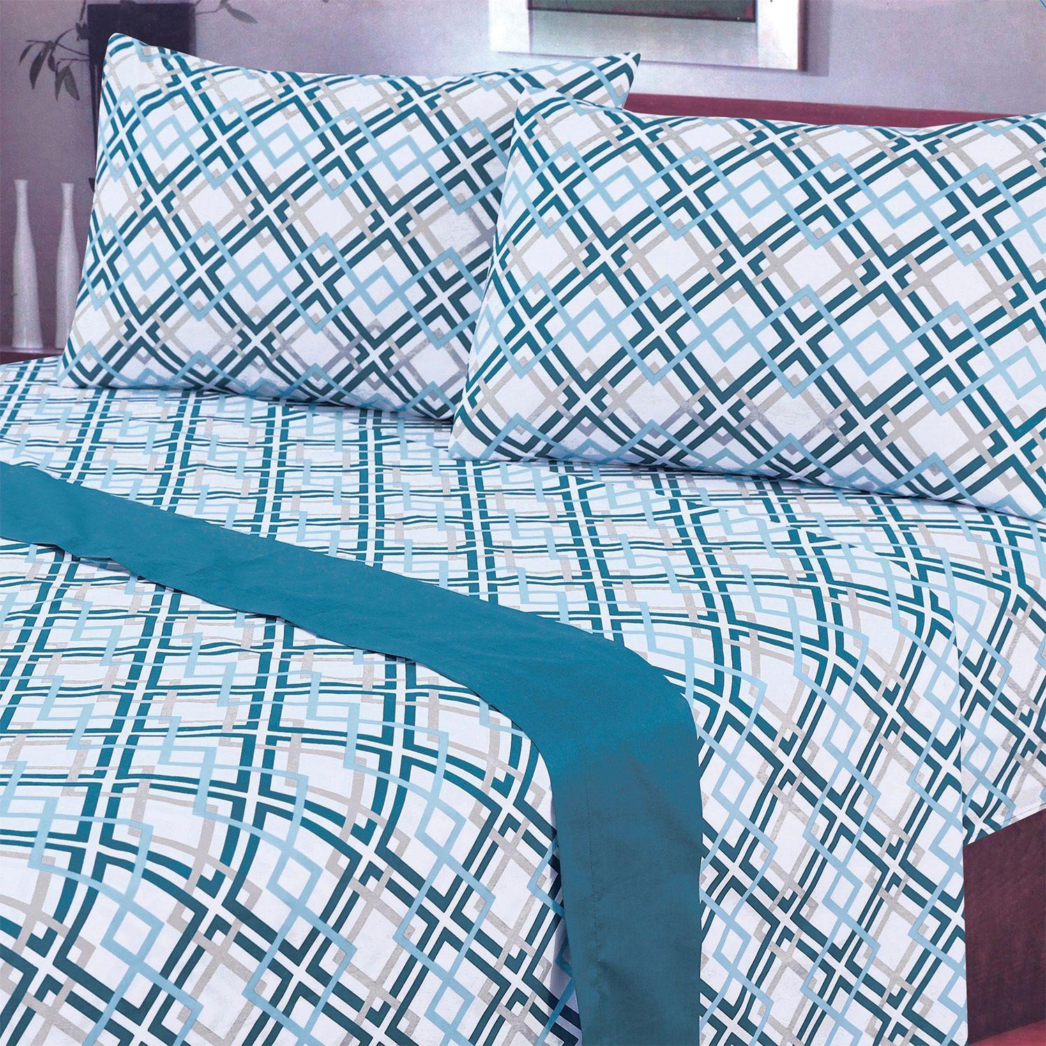 Juego de Sabanas T144 Baruti Azul 1,5 Plazas-3