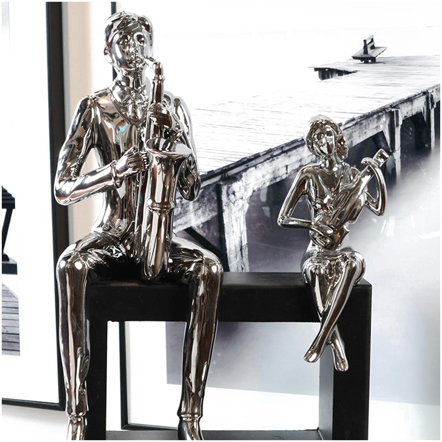 Figura Decorativa Músicos Silver-1