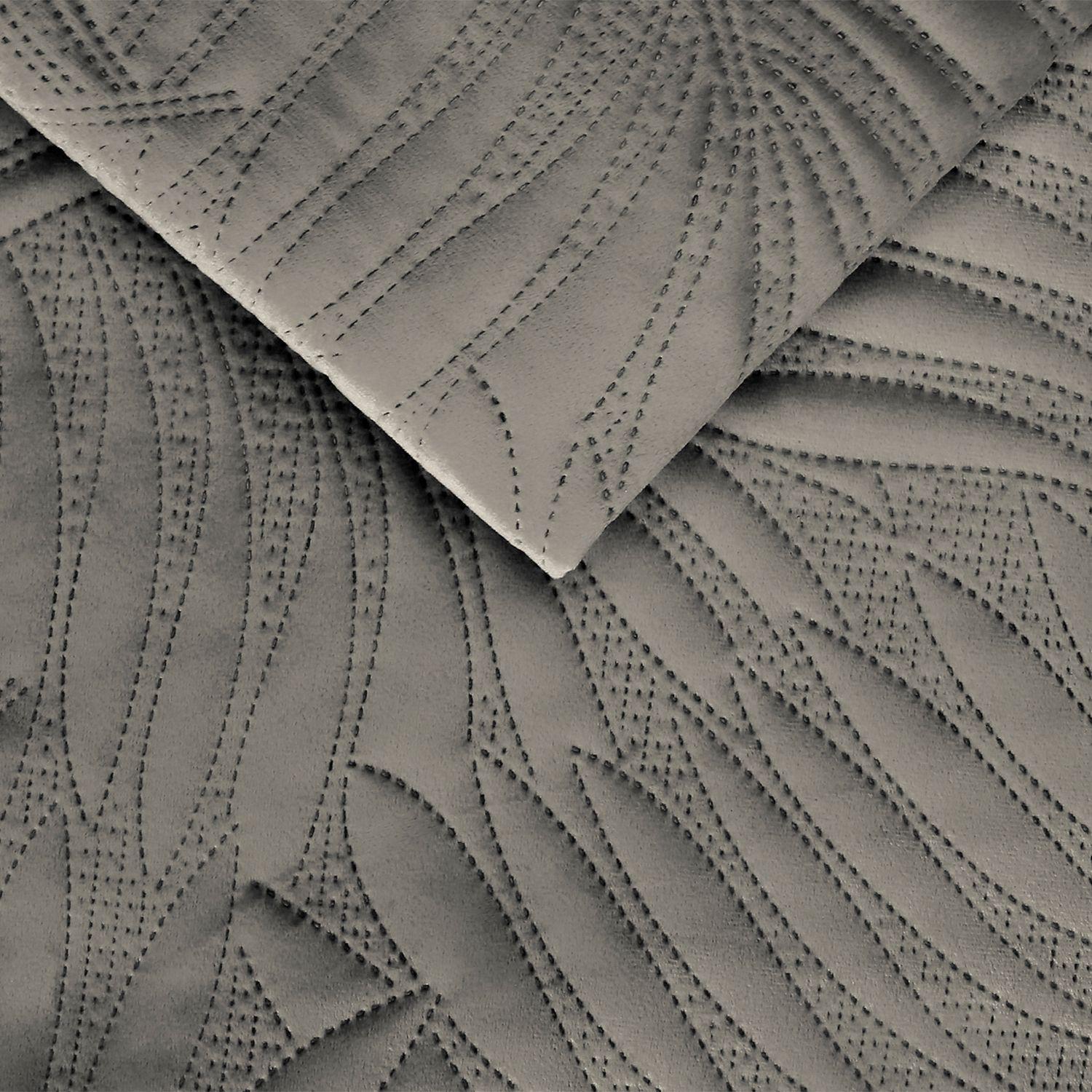 Quilt Liso Velvet Ibiza Gris Superking-2