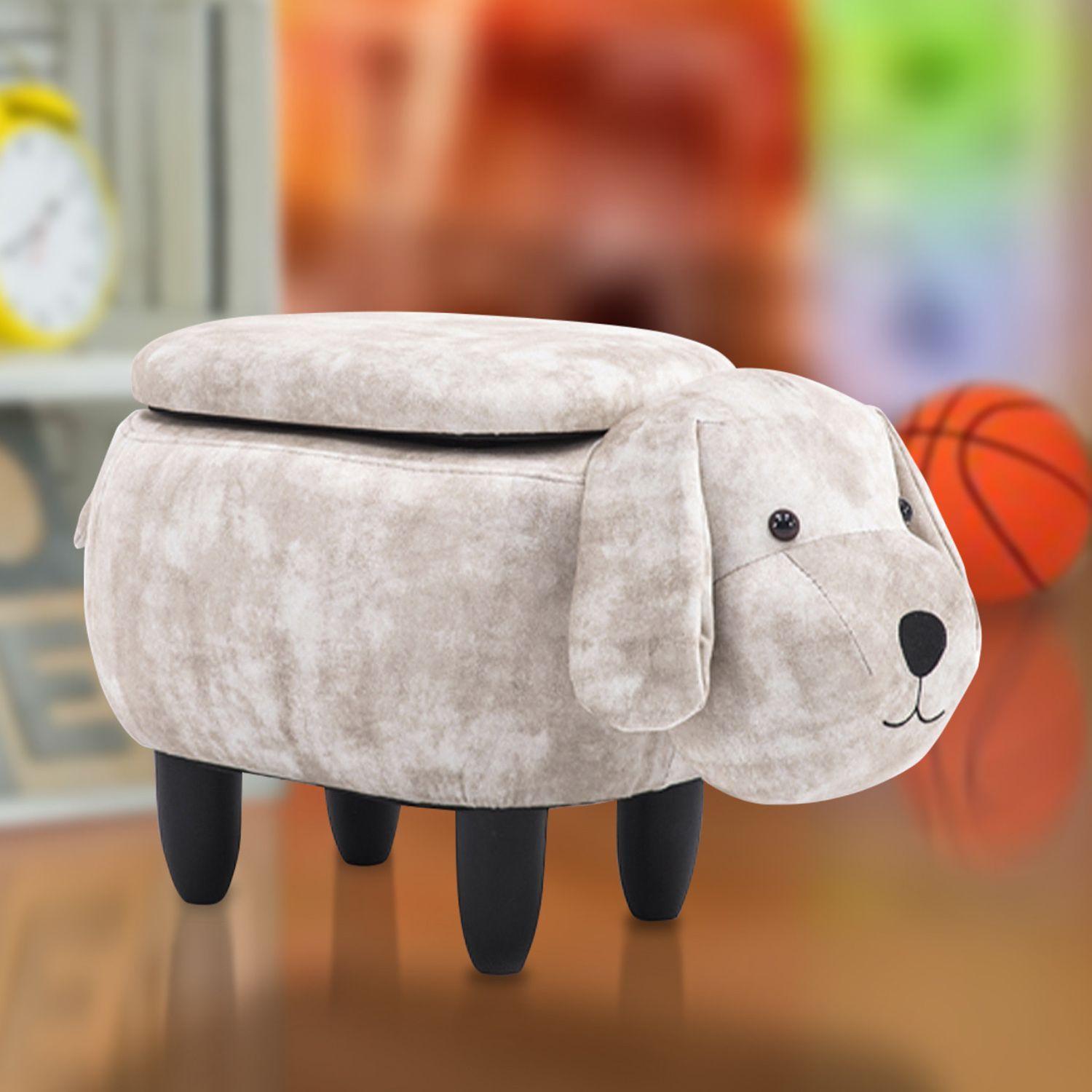 Banca Infantil Decorativa Labrador Con Almacenaje-2