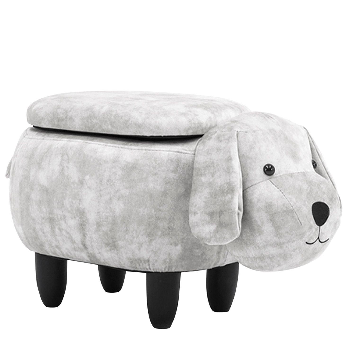 Banca Infantil Decorativa Labrador Con Almacenaje-0