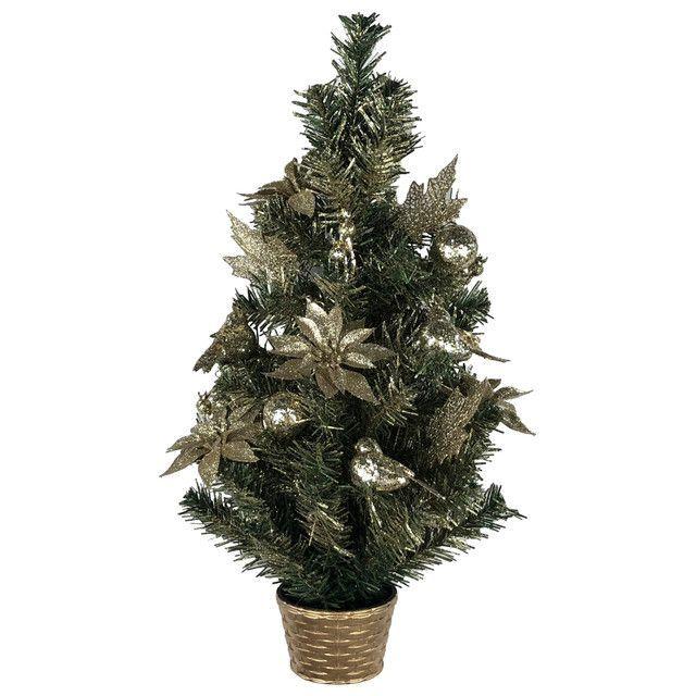 Arbol Navideño Decorado Gold 60 Cms.-0
