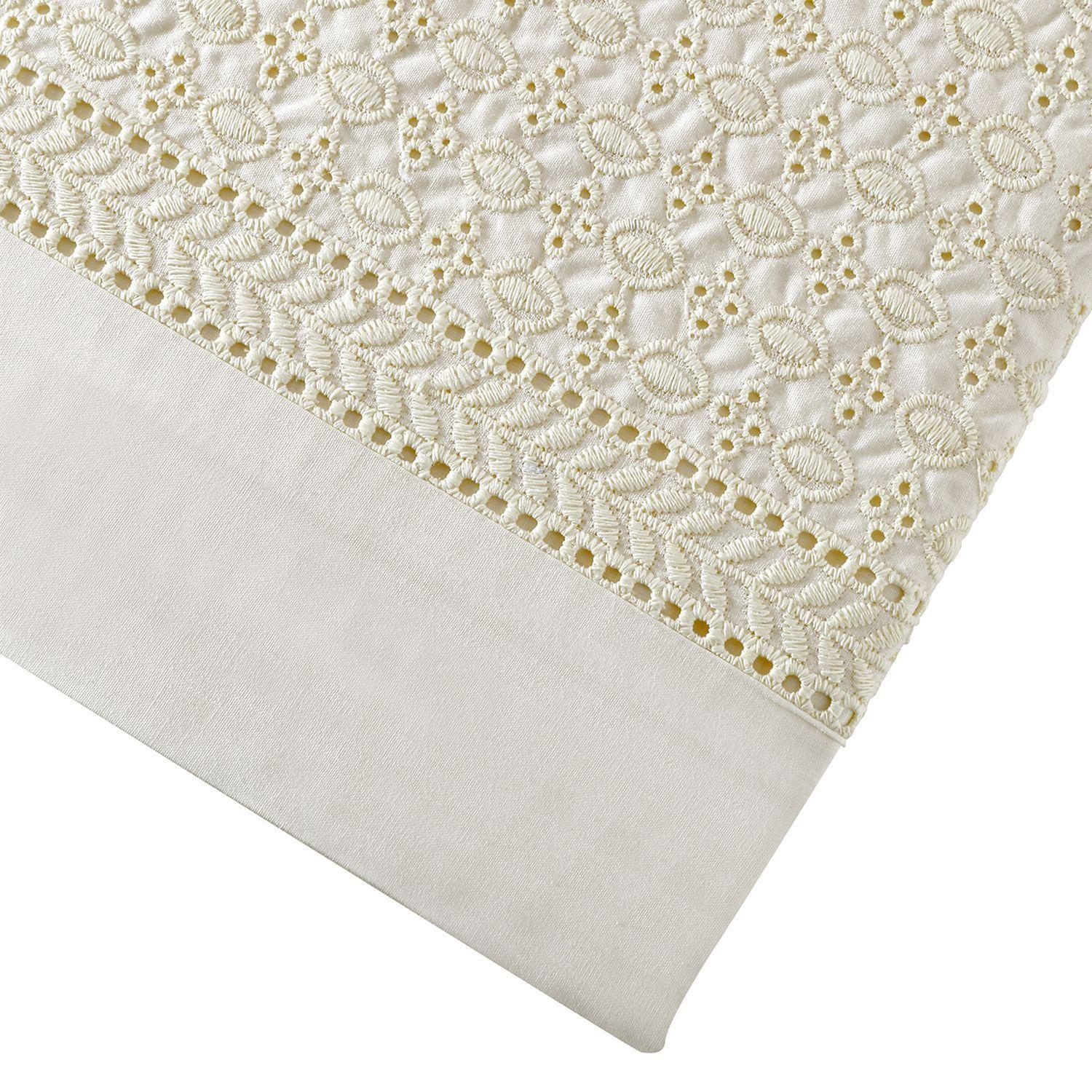 Juego de Sabanas 180 Hilos Broderie Beige King-3