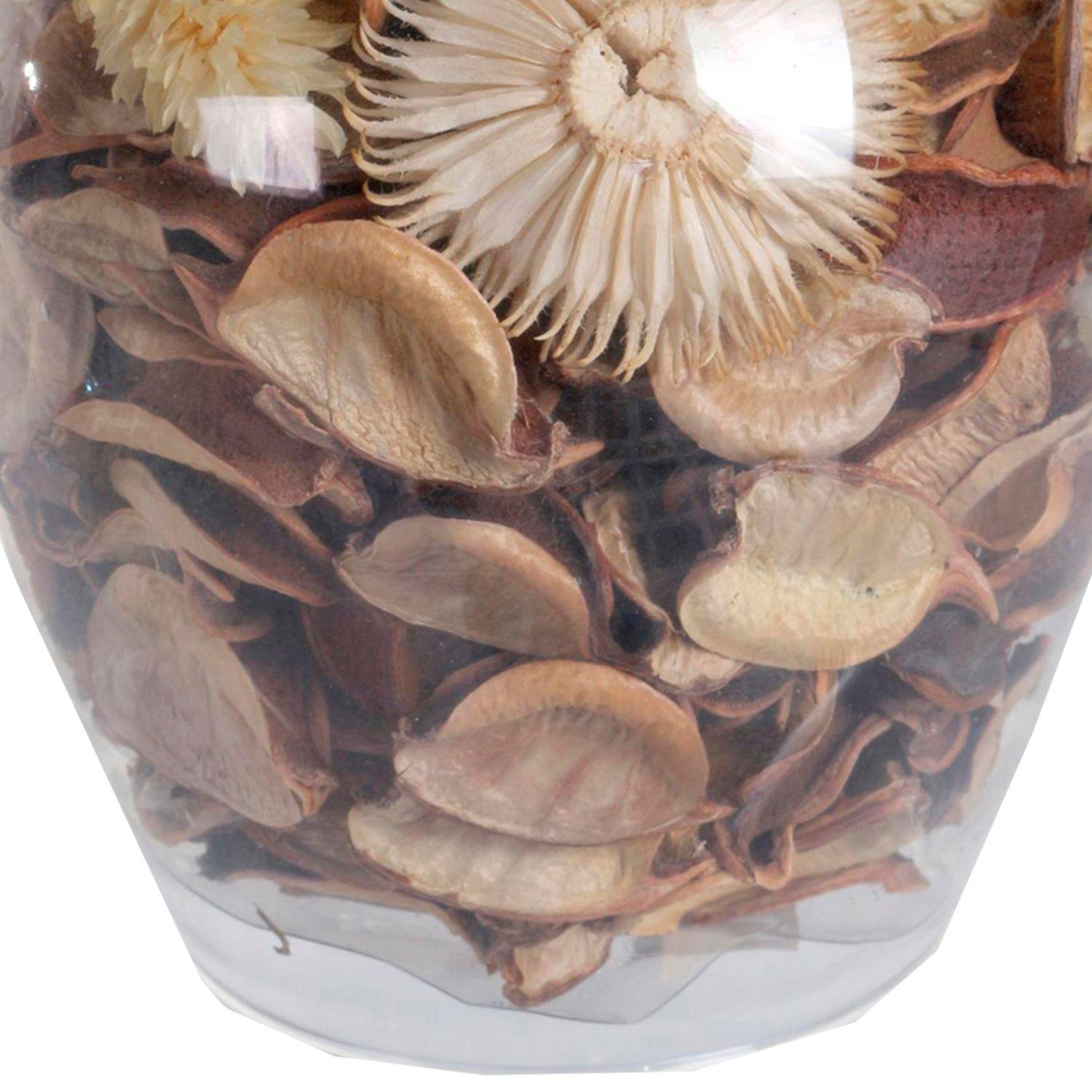 Portavela Decorativo Flores Secas Natural-3