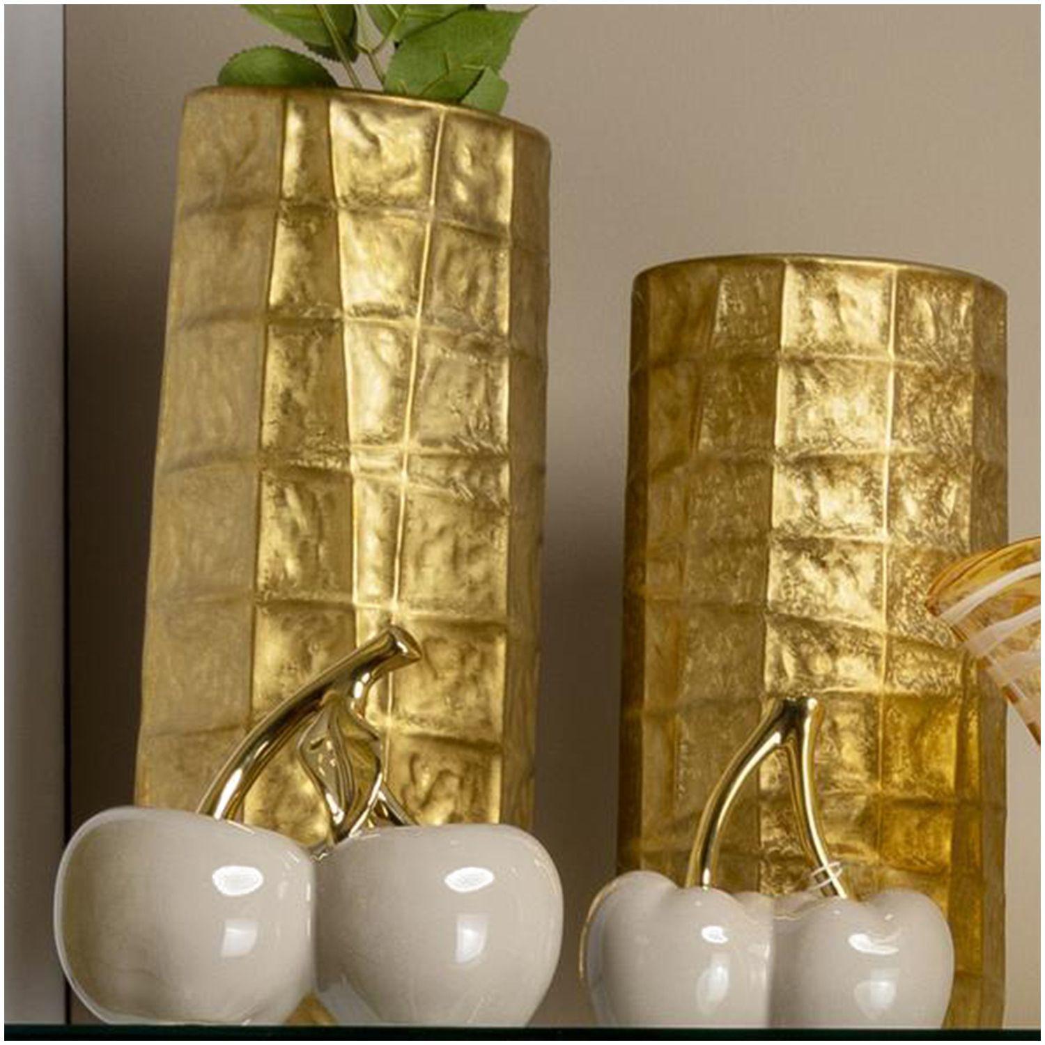 Figura Decorativa Cereza Doble Clemont Ocre-3