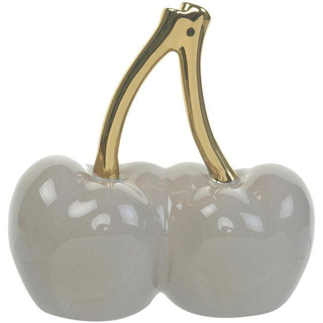 Figura Decorativa Cereza Doble Clemont Ocre-0