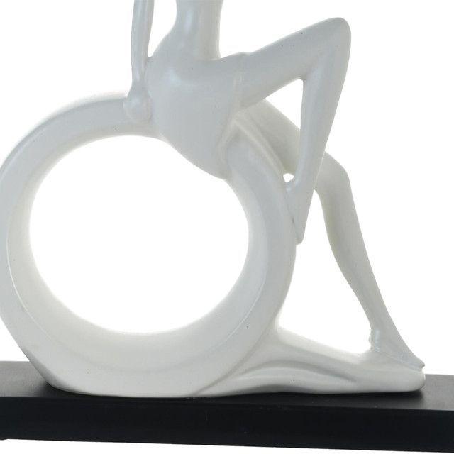 Figura Decorativa Dama Venecia Blanca-2