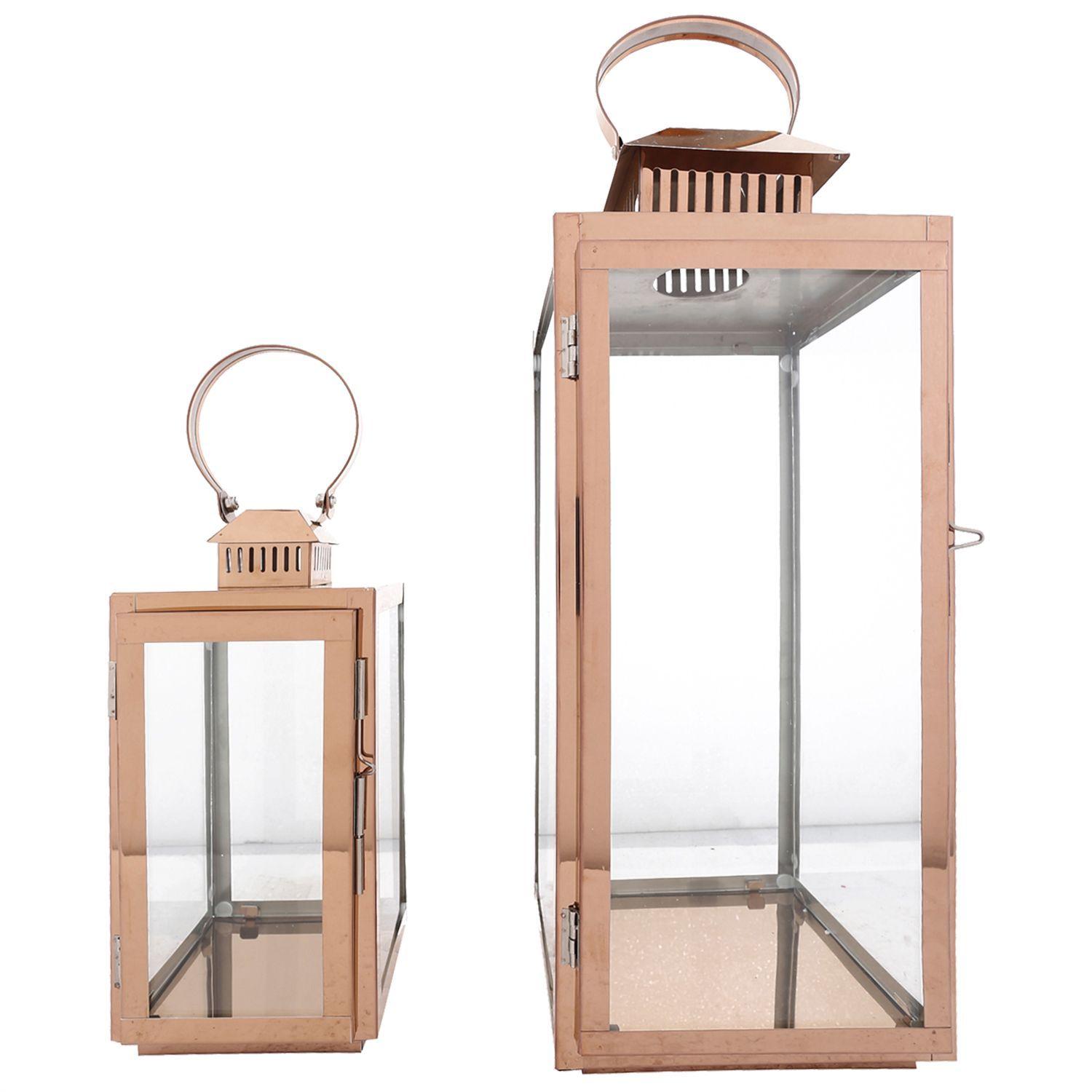 Juego Fanales Decorativo Liverpool Cobre 2 Pzas-0