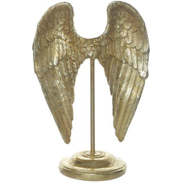 Figura Decorativa Alas Pedestal Gold-0