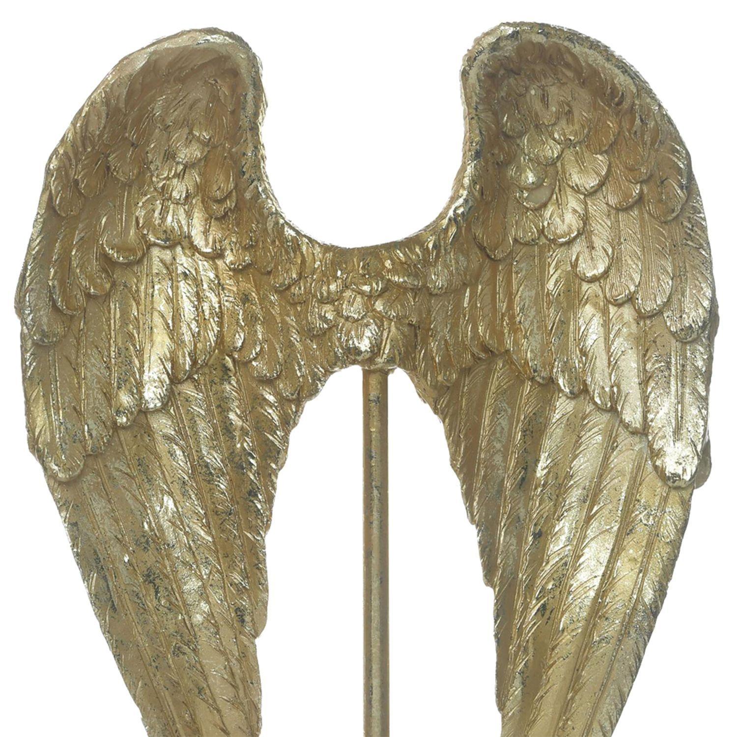 Figura Decorativa Alas Pedestal Gold-2