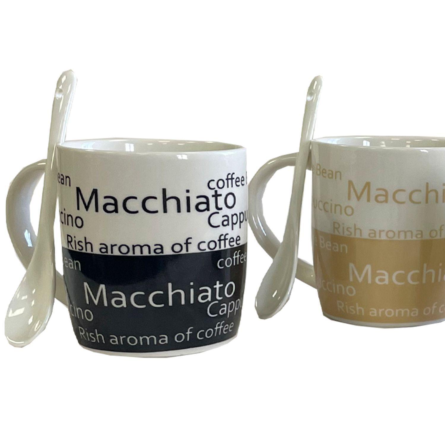 Juego Tazones Decorati C/Cuchara Cappuccino 8 Pzas-3