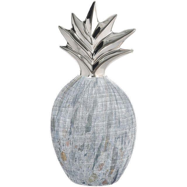 Figura Decorativa Piña Marmoleada Silver-0