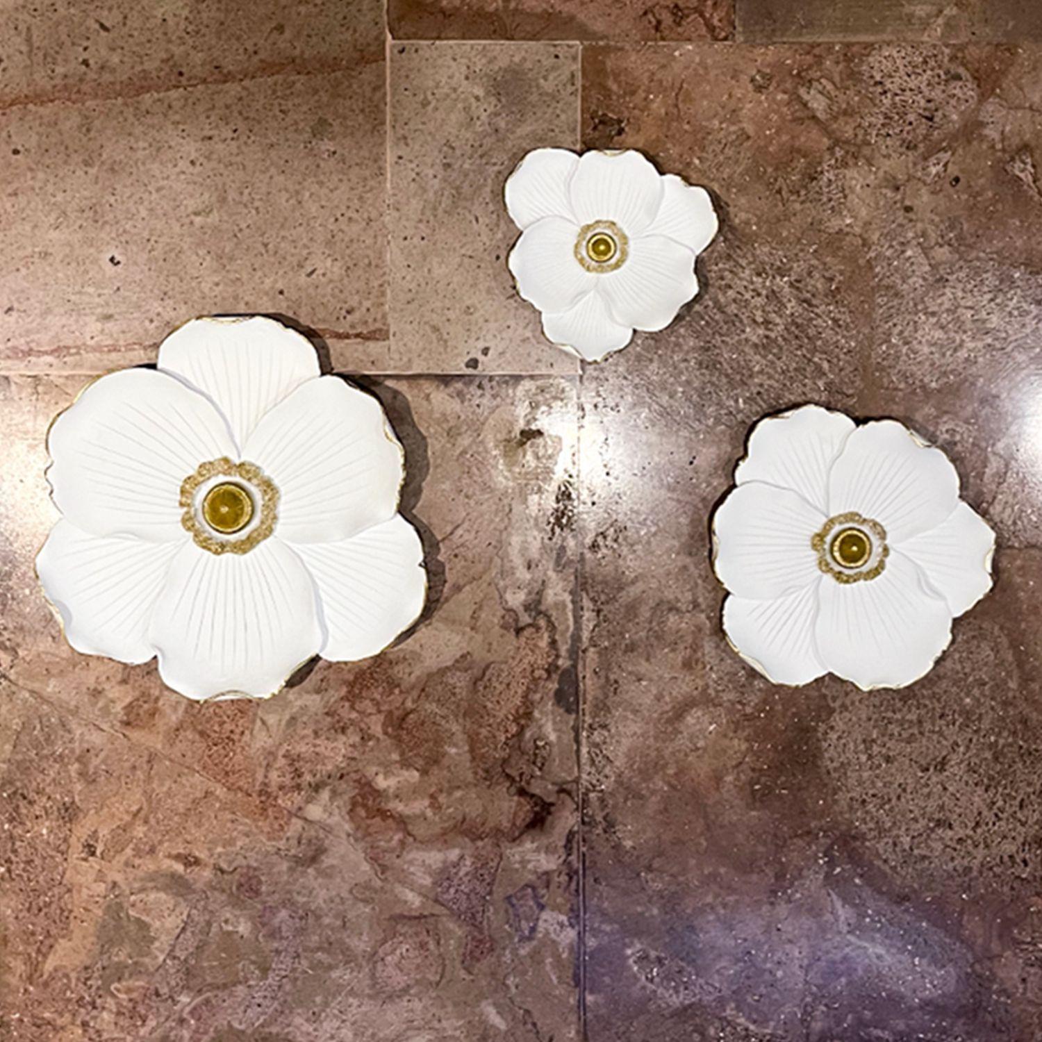 Placa Mural Decorativa Flor de Loto Mediana-5